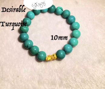 Turquoise Dec Birthstone Piyao